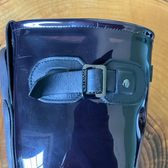 Hunter Clear Dark Navy PVC Rubber Rain Tall Boots Size EU 39 US 8 Women’s - Picture 11 of 14